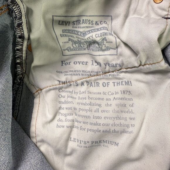 Levi's 527 PREMIUM Denim Men's Size 34x34 Light Wash, Distressed, Quality! 2/$50 - Picture 12 of 16